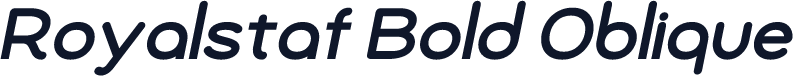 Royalstaf Bold Oblique
