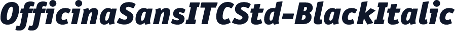 OfficinaSansITCStd-BlackItalic
