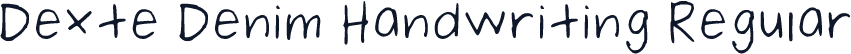 Dexte Denim Handwriting Regular