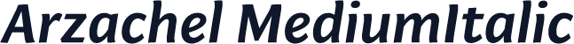 Arzachel MediumItalic