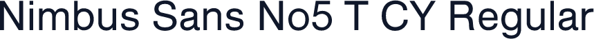 Nimbus Sans No5 T CY Regular