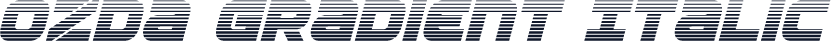 Ozda Gradient Italic