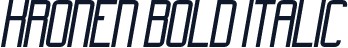 Kronen Bold Italic