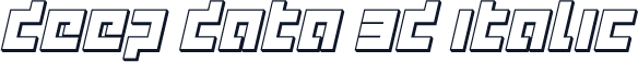 deep data 3d italic