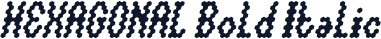 HEXAGONAL Bold Italic