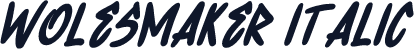 Wolesmaker Italic