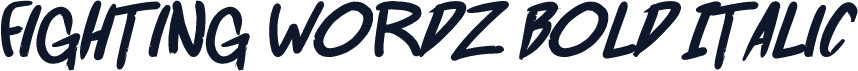 Fighting wordz Bold Italic
