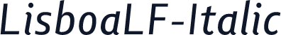 LisboaLF-Italic