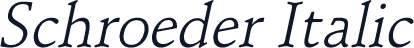 Schroeder Italic