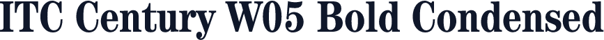 ITC Century W05 Bold Condensed