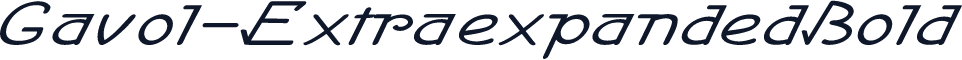 Gavol-ExtraexpandedBold
