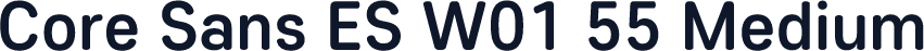 Core Sans ES W01 55 Medium