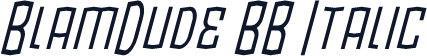 BlamDude BB Italic