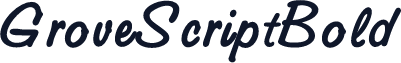 GroveScriptBold