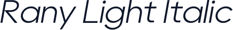 Rany Light Italic