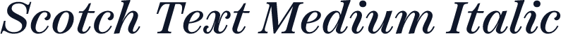 Scotch Text Medium Italic