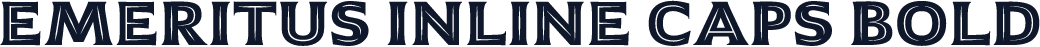☞Emeritus Inline Caps Bold