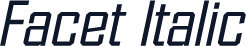 Facet Italic