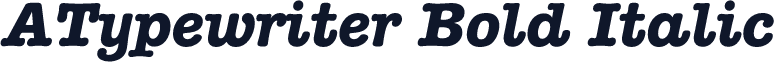 ATypewriter Bold Italic