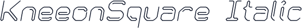 KneeonSquare Italic