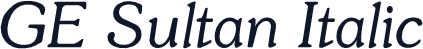 GE Sultan Italic