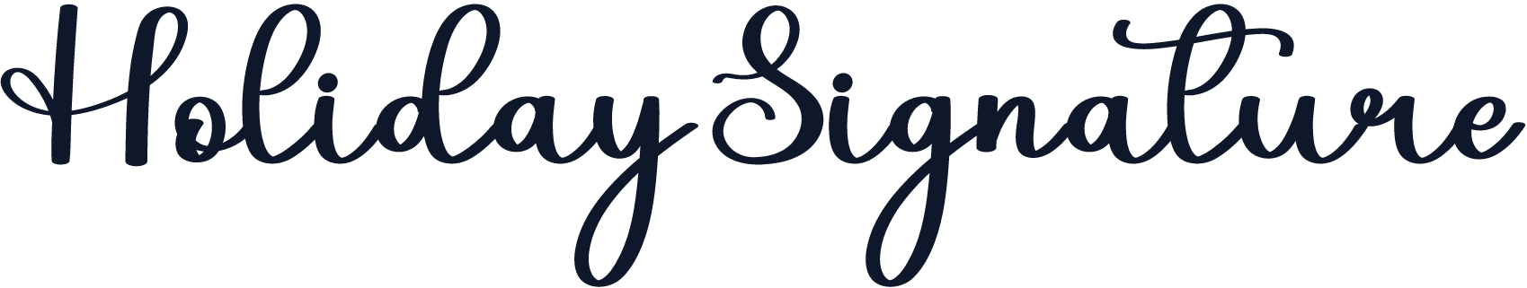 Holiday Signature