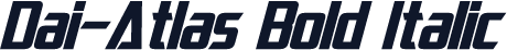 Dai-Atlas Bold Italic