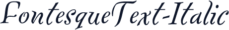 FontesqueText-Italic