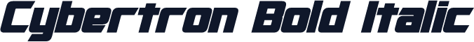 Cybertron Bold Italic