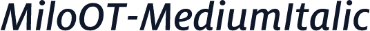 MiloOT-MediumItalic
