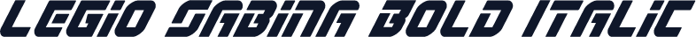 Legio Sabina Bold Italic