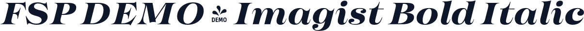 FSP DEMO - Imagist Bold Italic