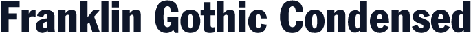 Franklin Gothic Condensed