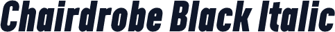 Chairdrobe Black Italic