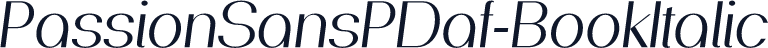 PassionSansPDaf-BookItalic