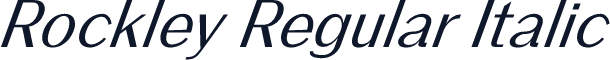 Rockley Regular Italic