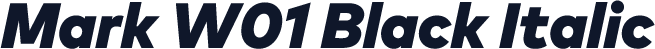 Mark W01 Black Italic