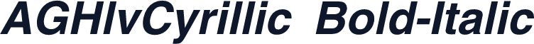 AGHlvCyrillic Bold-Italic