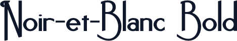 Noir-et-Blanc Bold