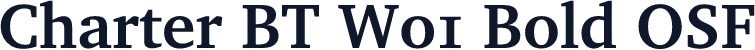Charter BT W01 Bold OSF