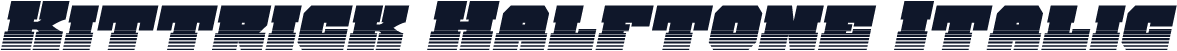 Kittrick Halftone Italic