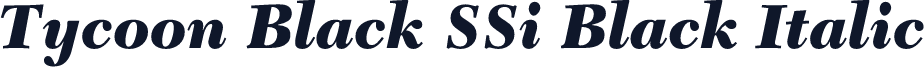Tycoon Black SSi Black Italic