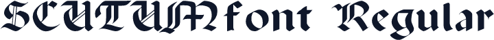 SCUTUMfont Regular