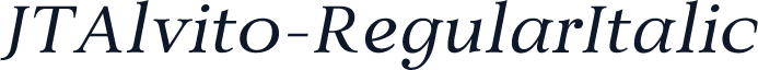 JTAlvito-RegularItalic