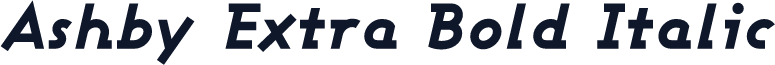Ashby Extra Bold Italic