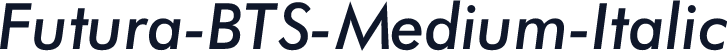 Futura-BTS-Medium-Italic