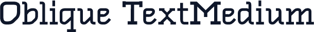 Oblique TextMedium