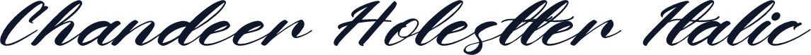 Chandeer Holestter Italic