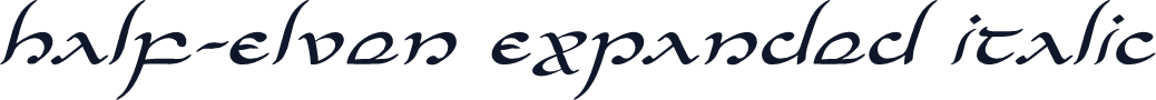 Half-Elven Expanded Italic