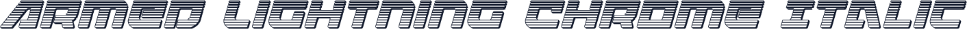 Armed Lightning Chrome Italic